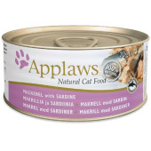 Applaws Mackerel With Sardine Tin For Cat 成貓鯖魚+沙丁魚貓罐頭 70g